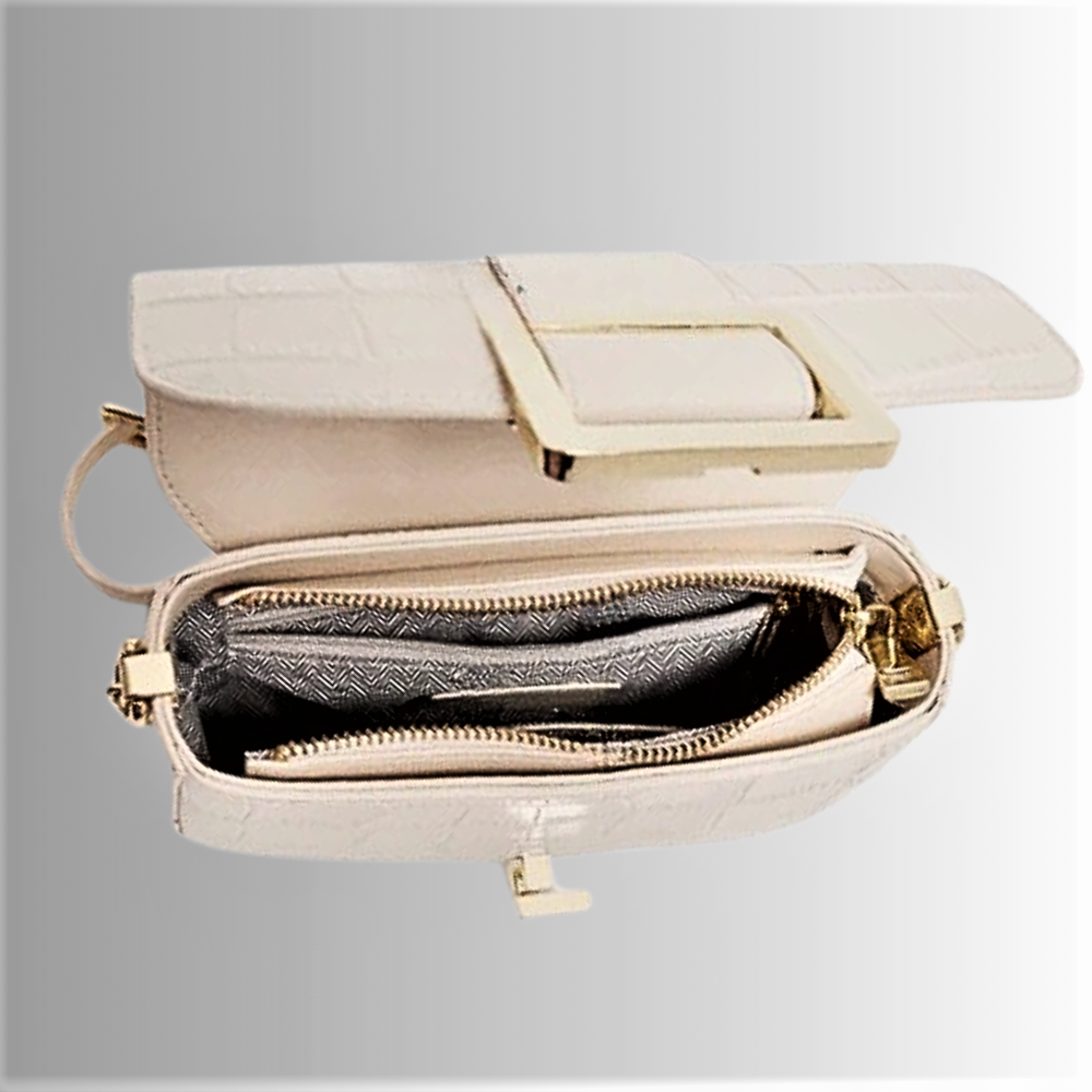 Mini Bag Bianca in Vera Pelle