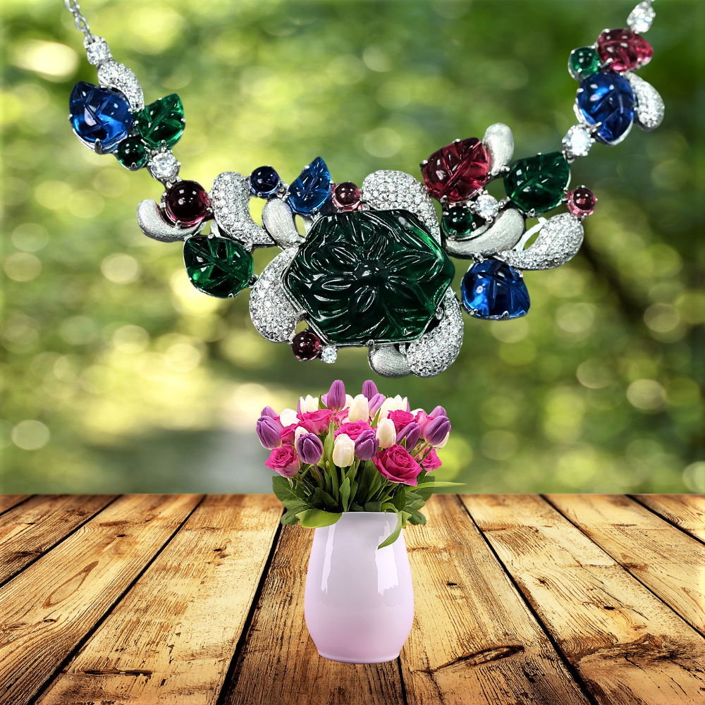 Collana "Tutti Frutti" con Gemme Lab Grown
