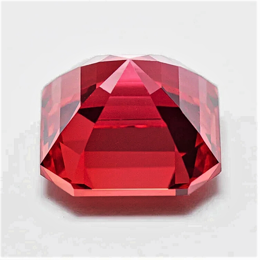 Zaffiro Sunset Lab Grown Taglio Asscher Certificato