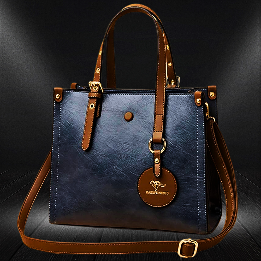 Bolso de piel de vacuno de 3 capas