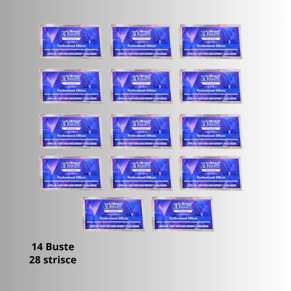 Strisce Sbiancanti per Denti al Carbone Attivo Nano