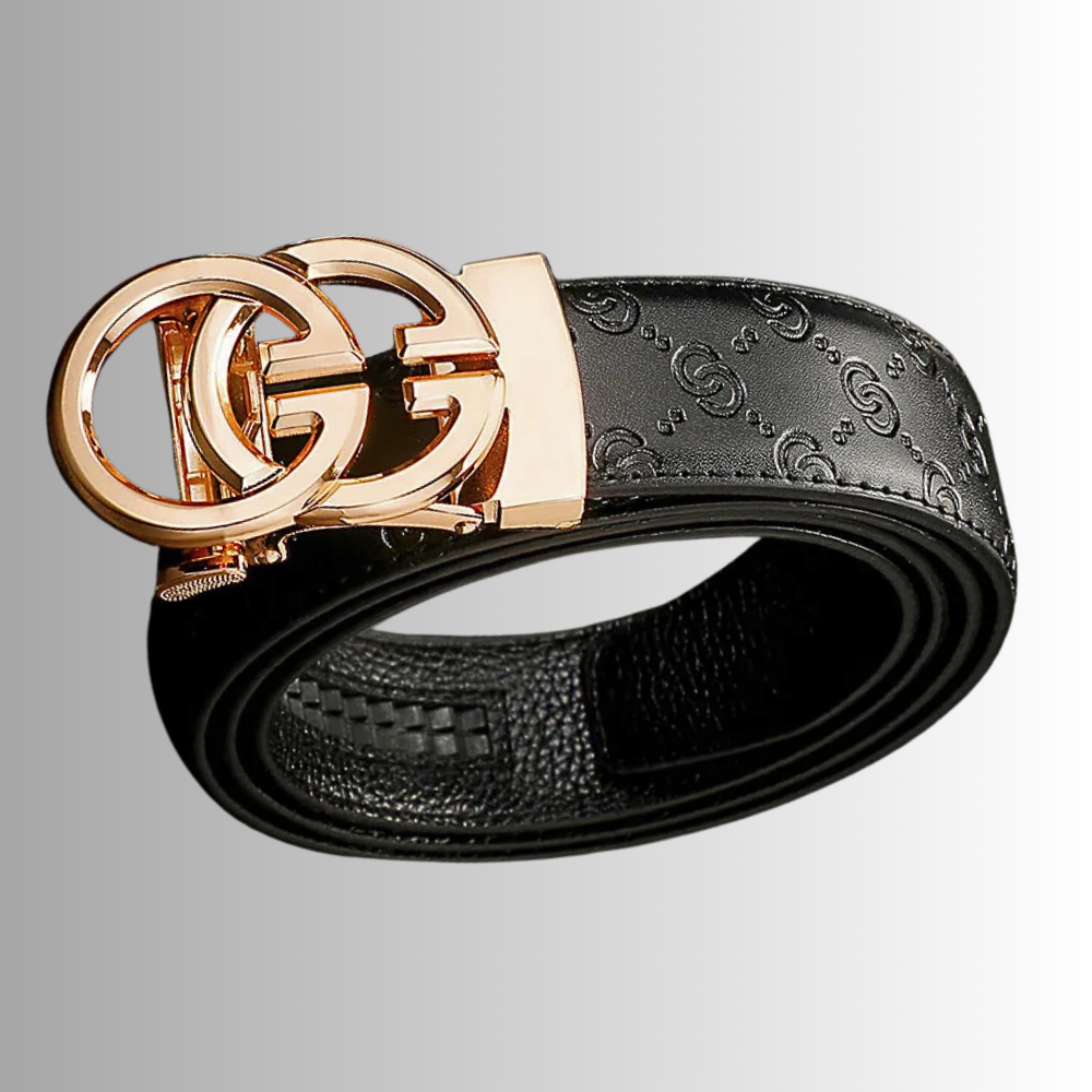 Cintura Unisex in Stile Gucci in Pelle di Vitellino