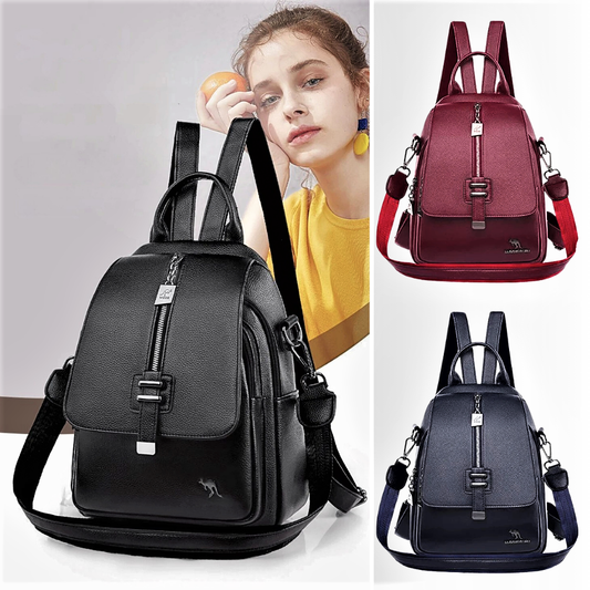 Mini Zaino in Pelle di Vitellino Goffrata