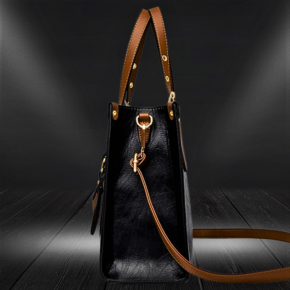 Bolso de piel de vacuno de 3 capas