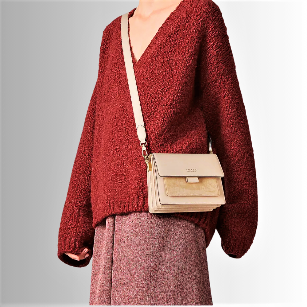 Mini Bag a Soffietto in Pelle di Vitellino