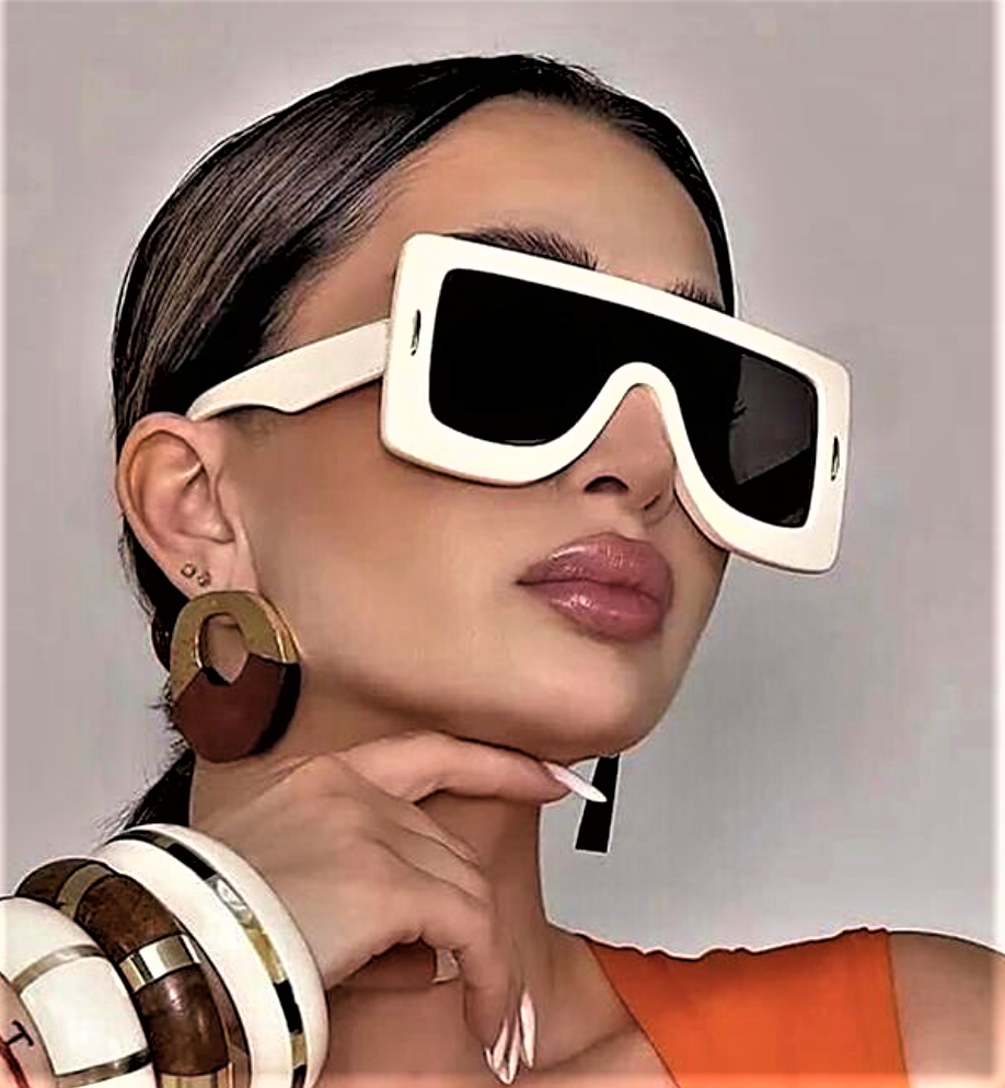 Gafas de sol "Avant-Garde" con montura de moda de gran tamaño