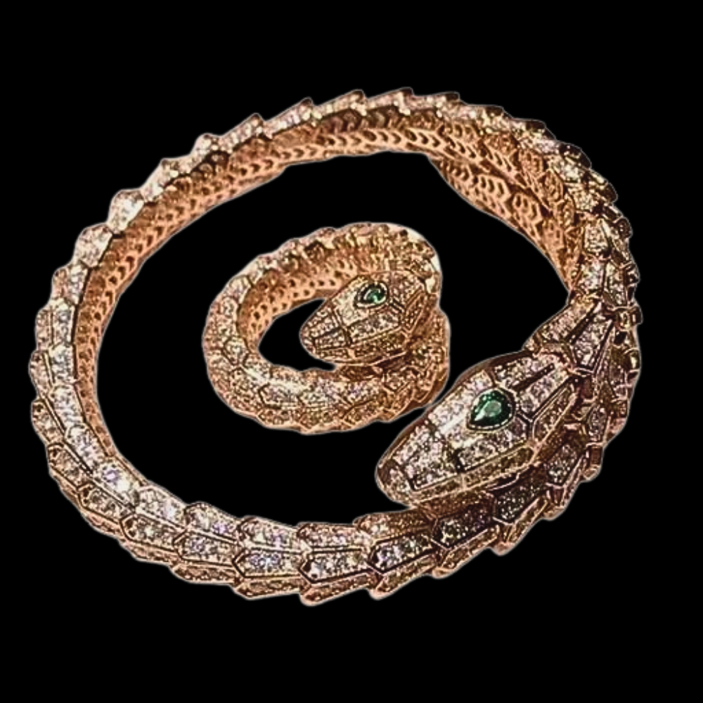 Conjunto de pulsera y anillo "Serpiente" Oda a la maestría orfebre italiana