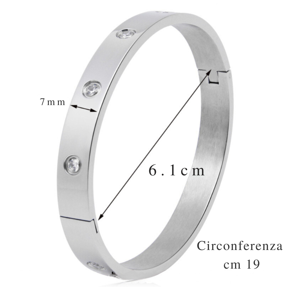 Pulsera "Amor Eterno": inspirada en el icónico Love de Cartier