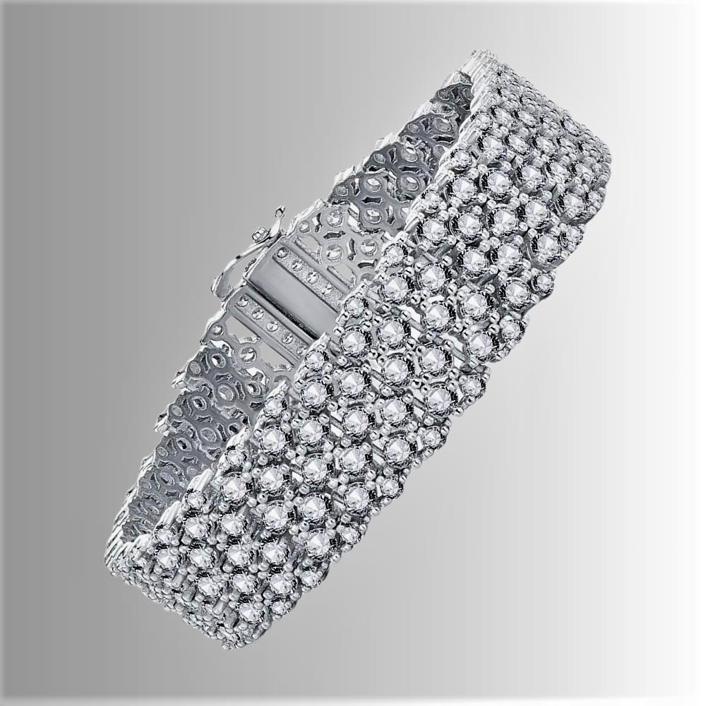 Bracciale a Fascia con Brillanti Coltivati