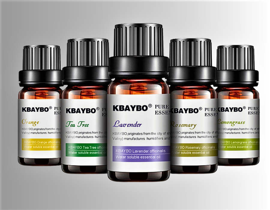 Set de 6 Aceites Esenciales Vegetales Orgánicos para Aromaterapia y Masaje