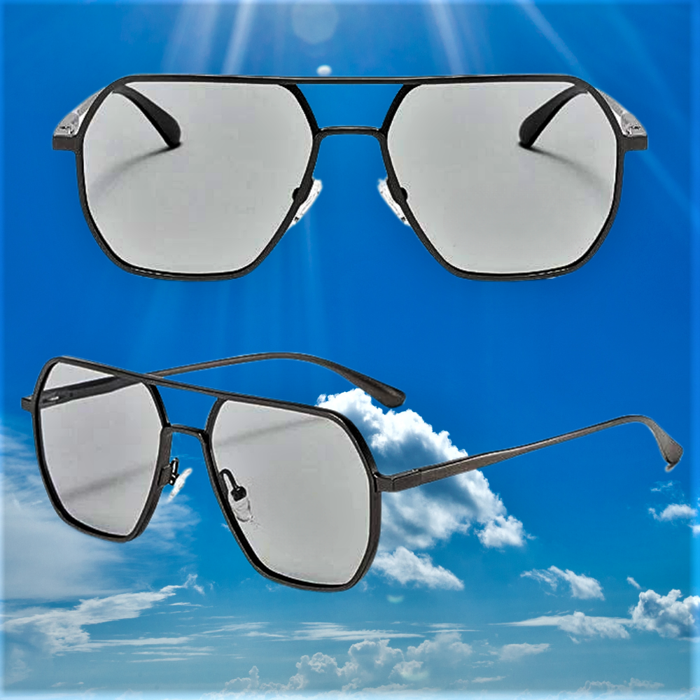 Gafas de sol fotocromáticas de lujo “Pilot Shining”