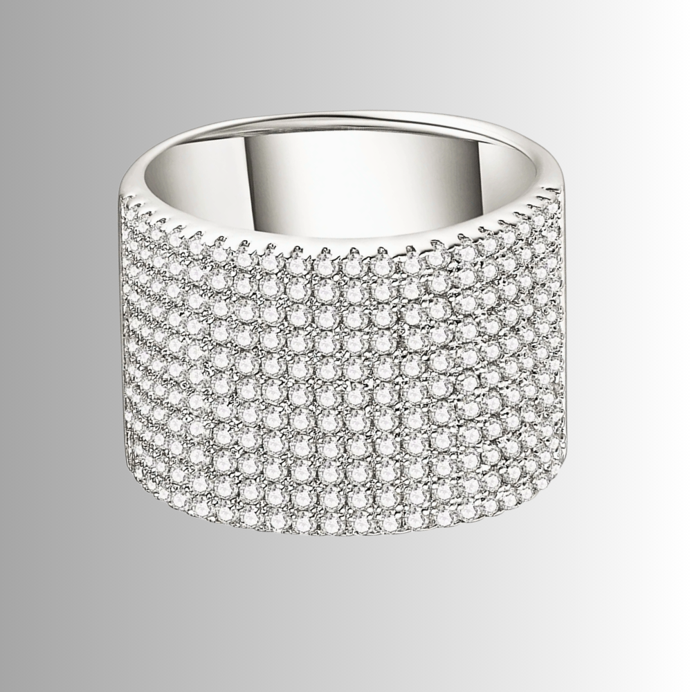 Fascione Piatto con Pavè di Moissaniti per ct 2,40