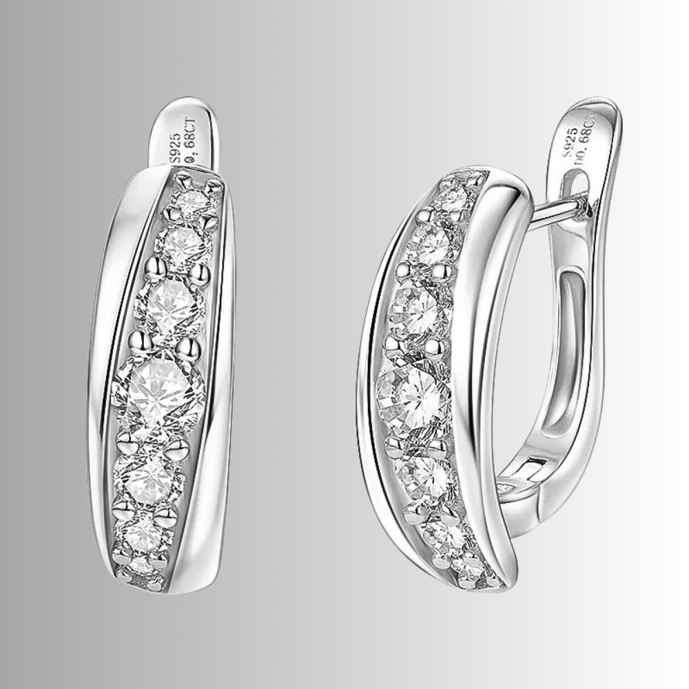 Orecchini a Monachella con Moissaniti per ct 0,68