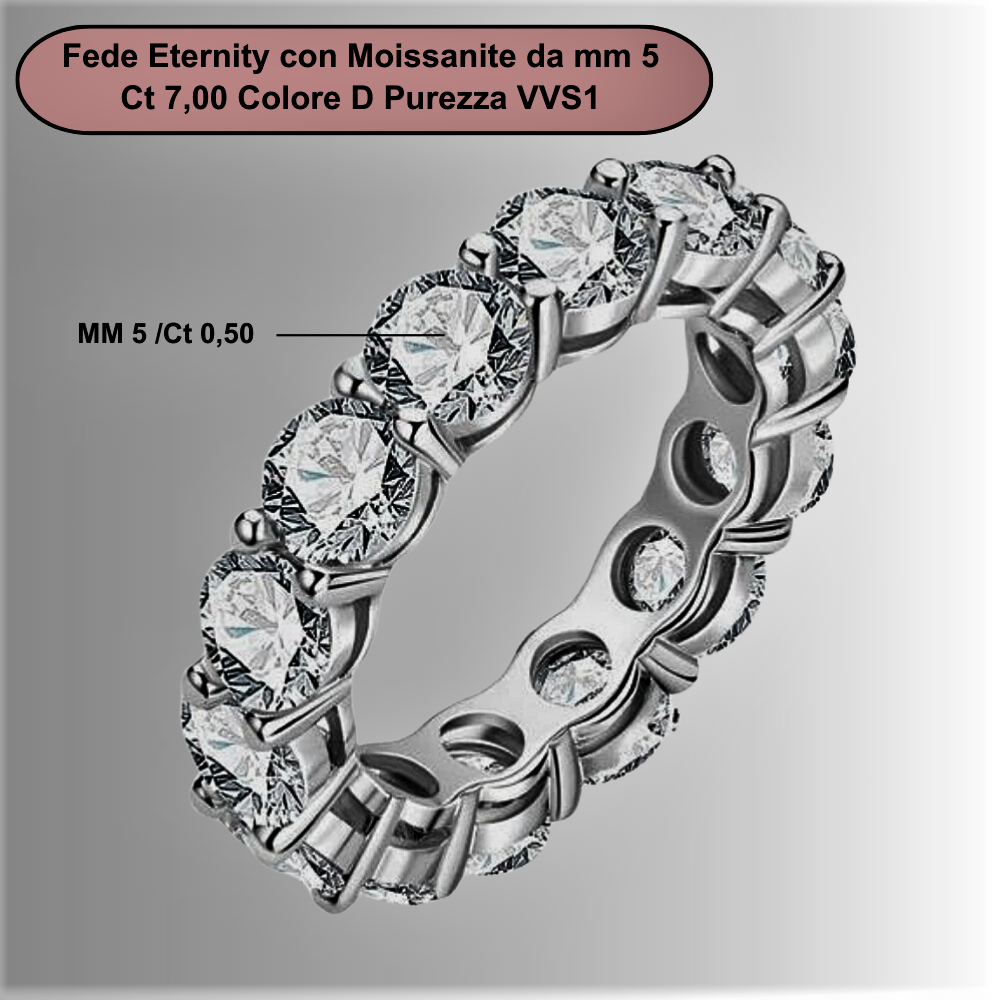 Anillo de eternidad con moissanitas certificadas: un accesorio imprescindible para la mujer con clase