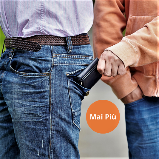 Marsupio da Cintura Porta Valori in Vera Pelle di Vitellino