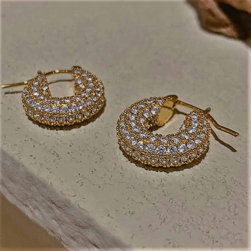 "Raggi Lucenti" - Pendientes de aro de la colección Eleganza