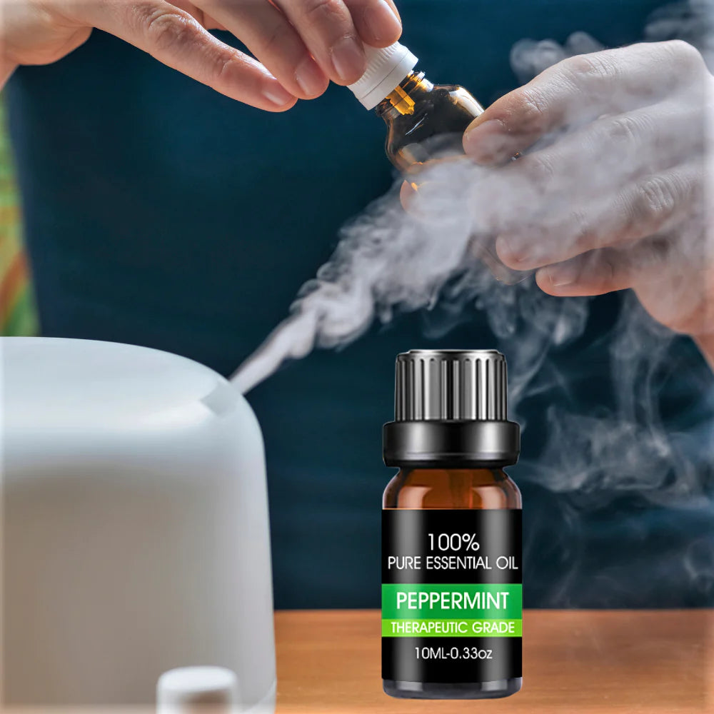 Aceites esenciales orgánicos naturales para aromaterapia y masajes de grado terapéutico