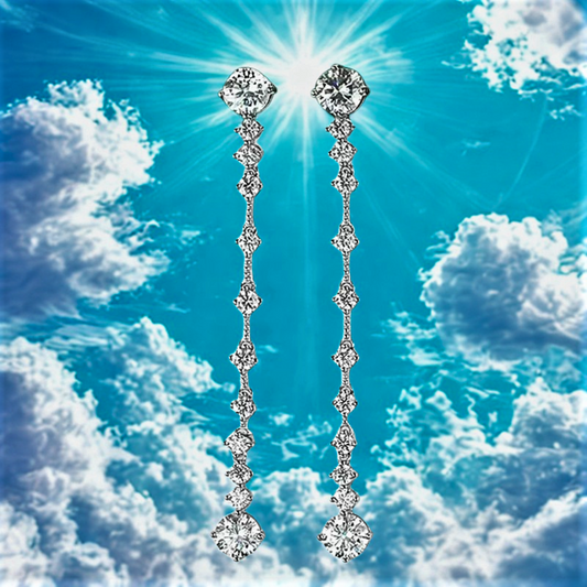 Orecchini "Pioggia di Stelle" – Eleganza che Scende dal Cielo