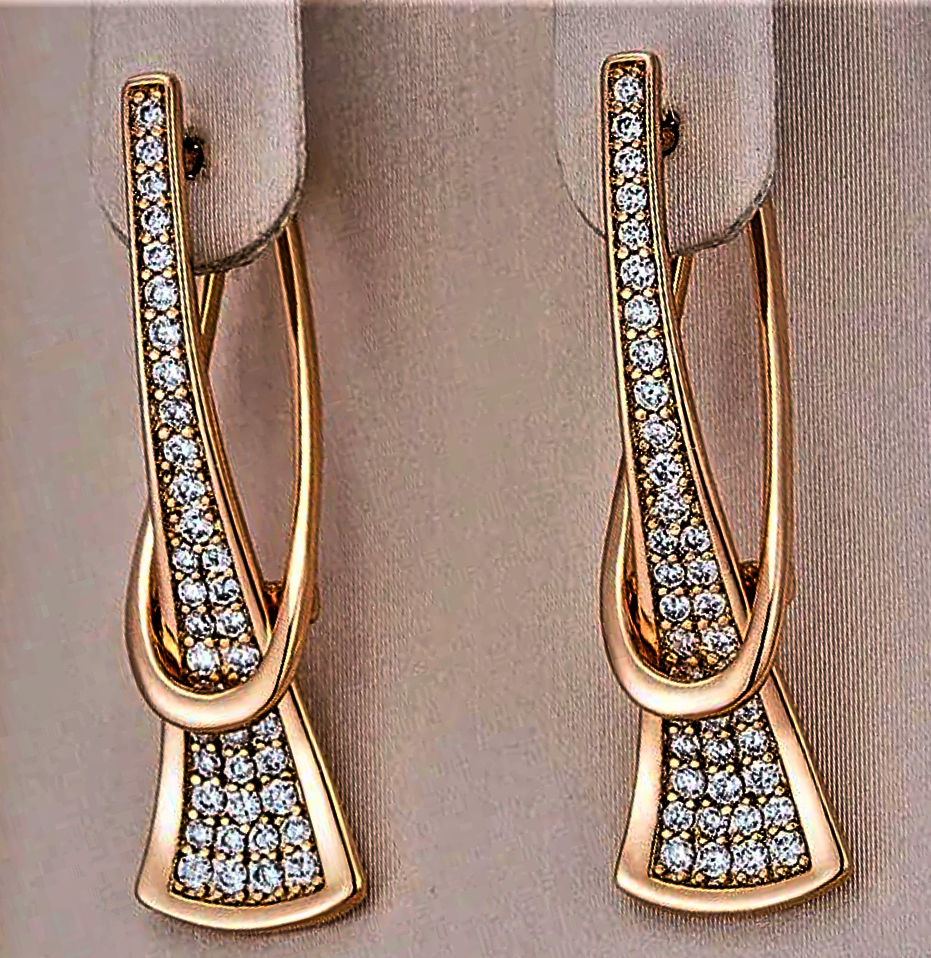 Pendientes "Radiant Rose": brillo y encanto