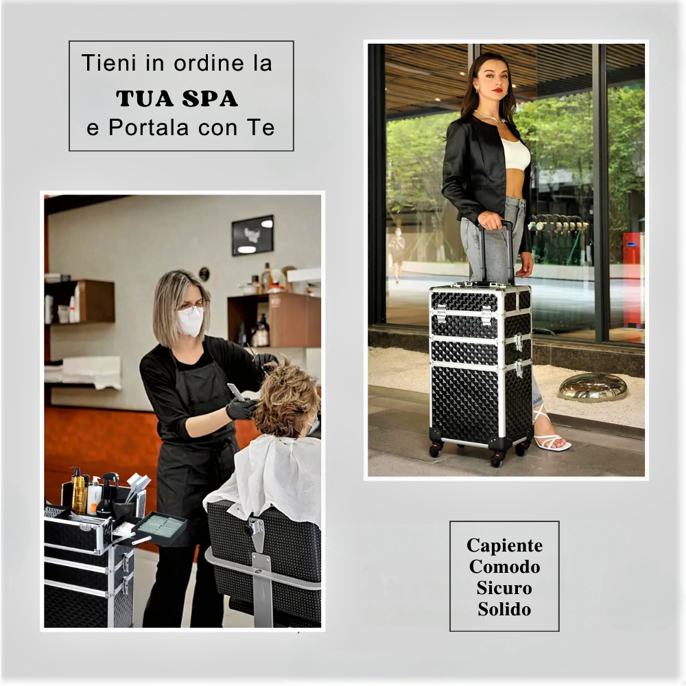 Carrito de belleza profesional: organización y estilo a tu alcance