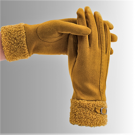Guanti in Velluto Scamosciato: Calore e Eleganza per l'Inverno