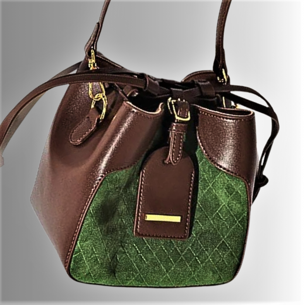 Bolso elegante de dos tonos, estilo y capacidad en un solo accesorio