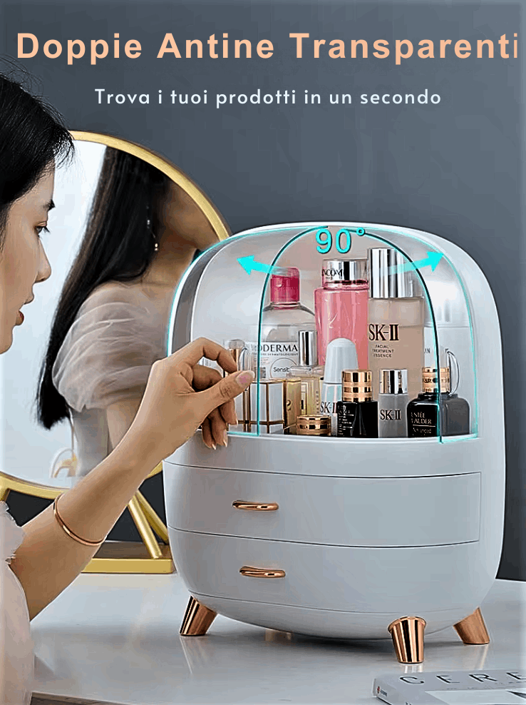 Organizer per Make-Up GlamLuxe: Eleganza e Funzionalità per la Tua Toilette