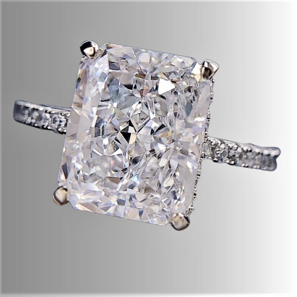 Solitario "Radiant Splendor" con diamante sintético