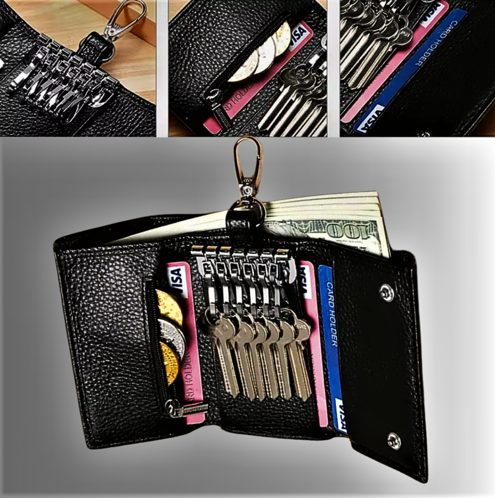 Cartera y llavero de piel de becerro: innovación, calidad y lujo en un único accesorio