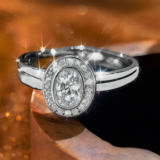 Fascia Ovale con Moissaniti D Color