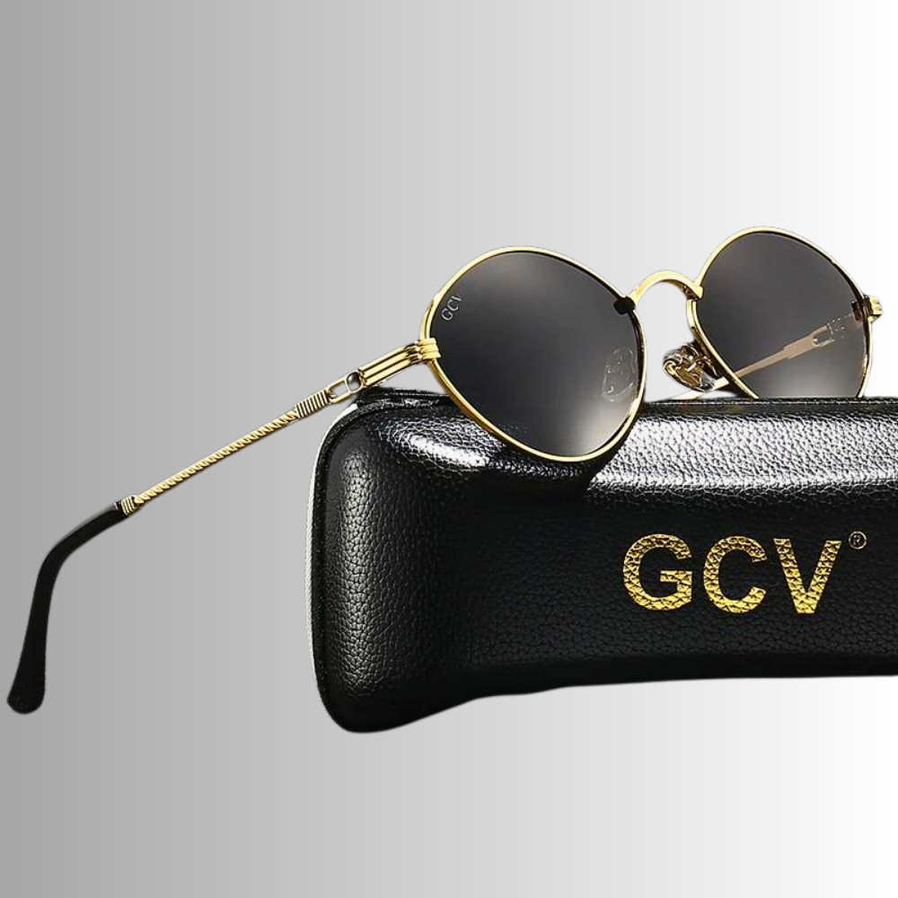 Gafas de sol GCV de aleación de titanio ovaladas: elegancia atemporal