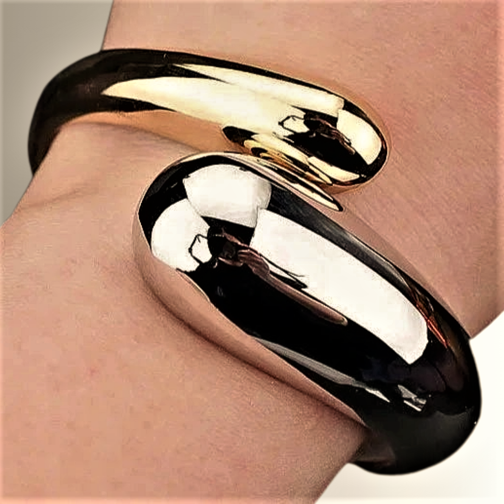 Pulsera de serpiente de dos tonos: una auténtica declaración de estilo