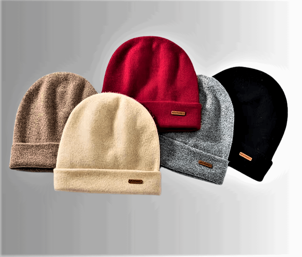 Cappello a Doppio Strato in 100% Puro Cachemire: Calore ed Eleganza Senza Tempo