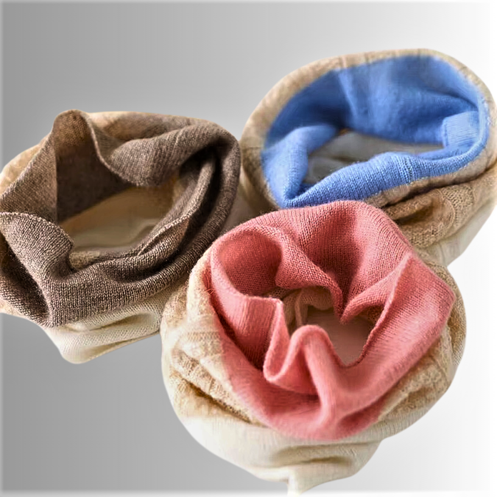 100% Pure Cashmere Neck Warmer: Luxury with a Touch of Originality