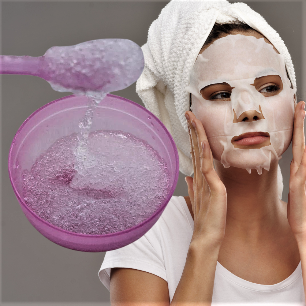 1000 Cápsulas de Ácido Hialurónico y Sericina para Mascarillas Faciales