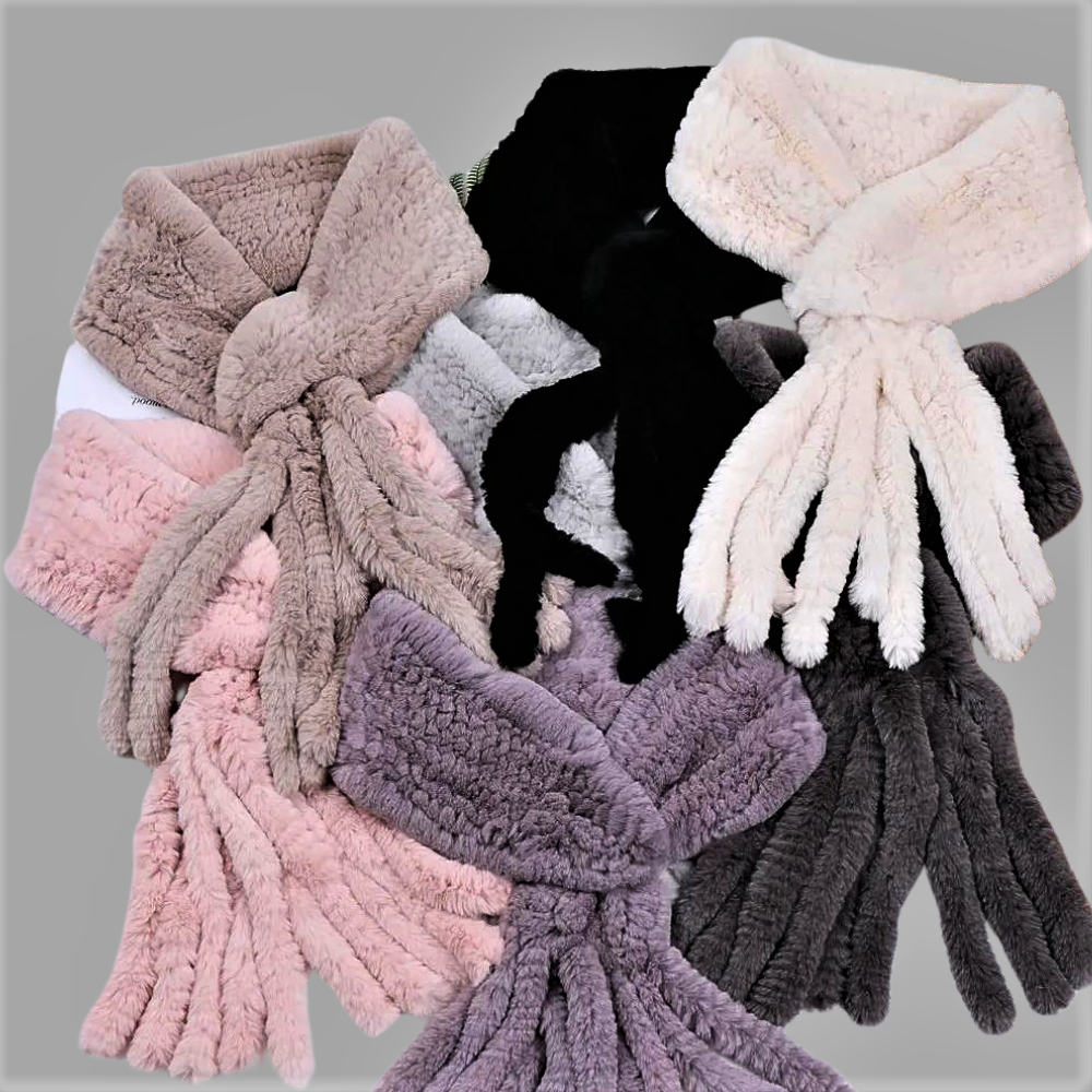 "Wallet" Scarf in Real Lapin Fur