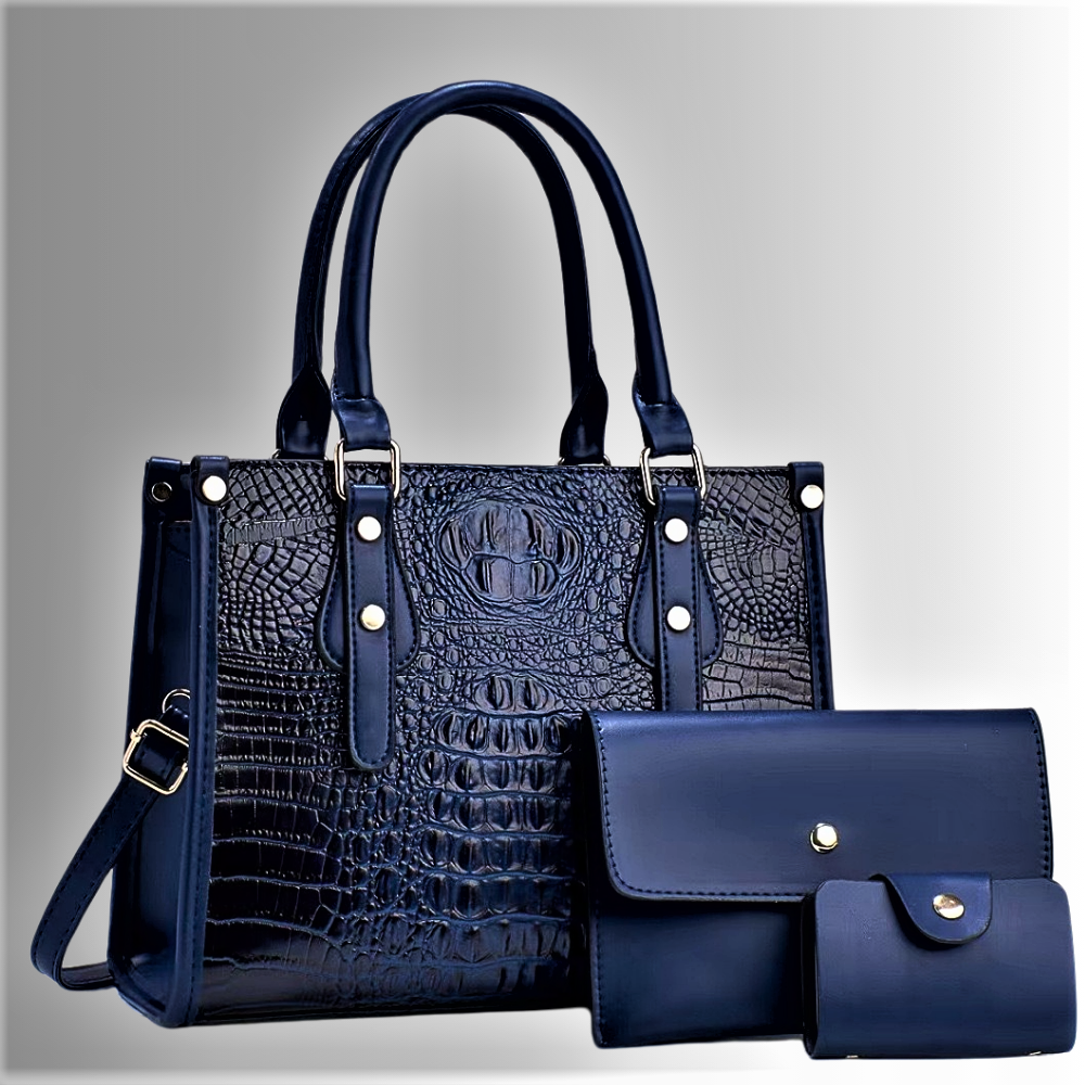 Conjunto de bolso, clutch y cartera Refinamiento atemporal