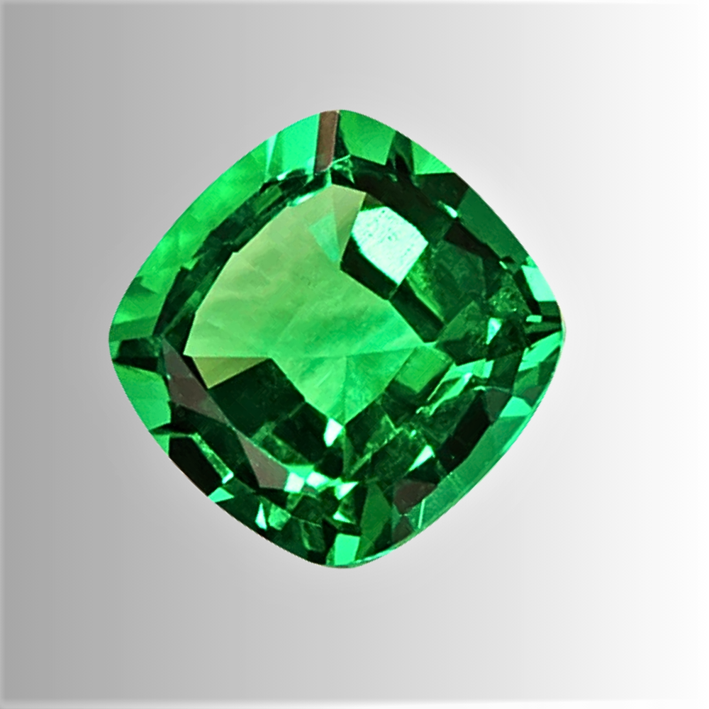 Smeraldo Colombiano Lab Grown Taglio Cuscino