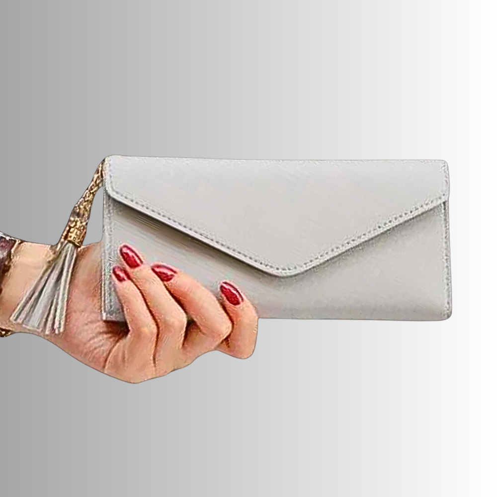 Portafoglio a Busta con Nappe e Cuori