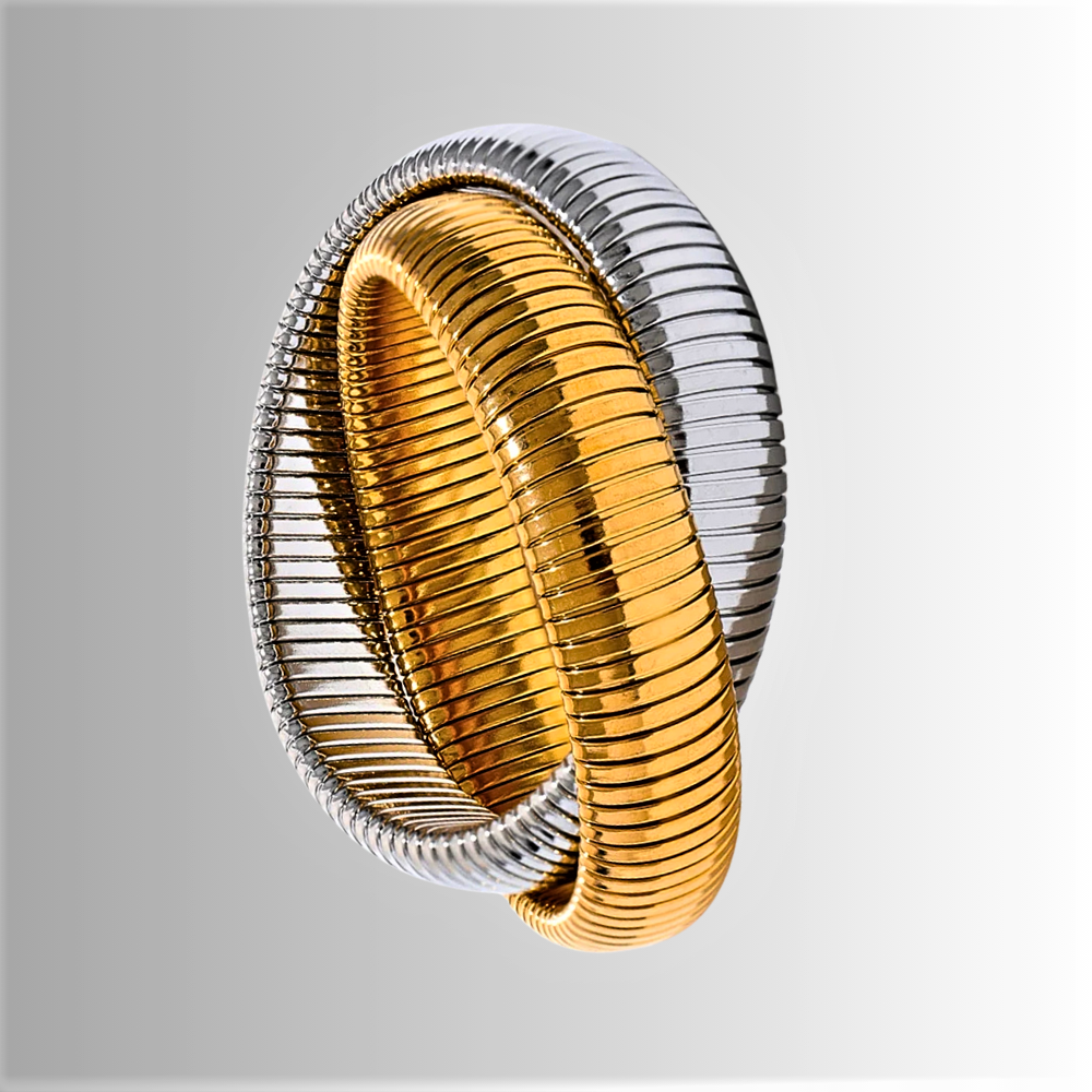Pulsera doble "Canna del Gas": un homenaje al diseño de Bulgari