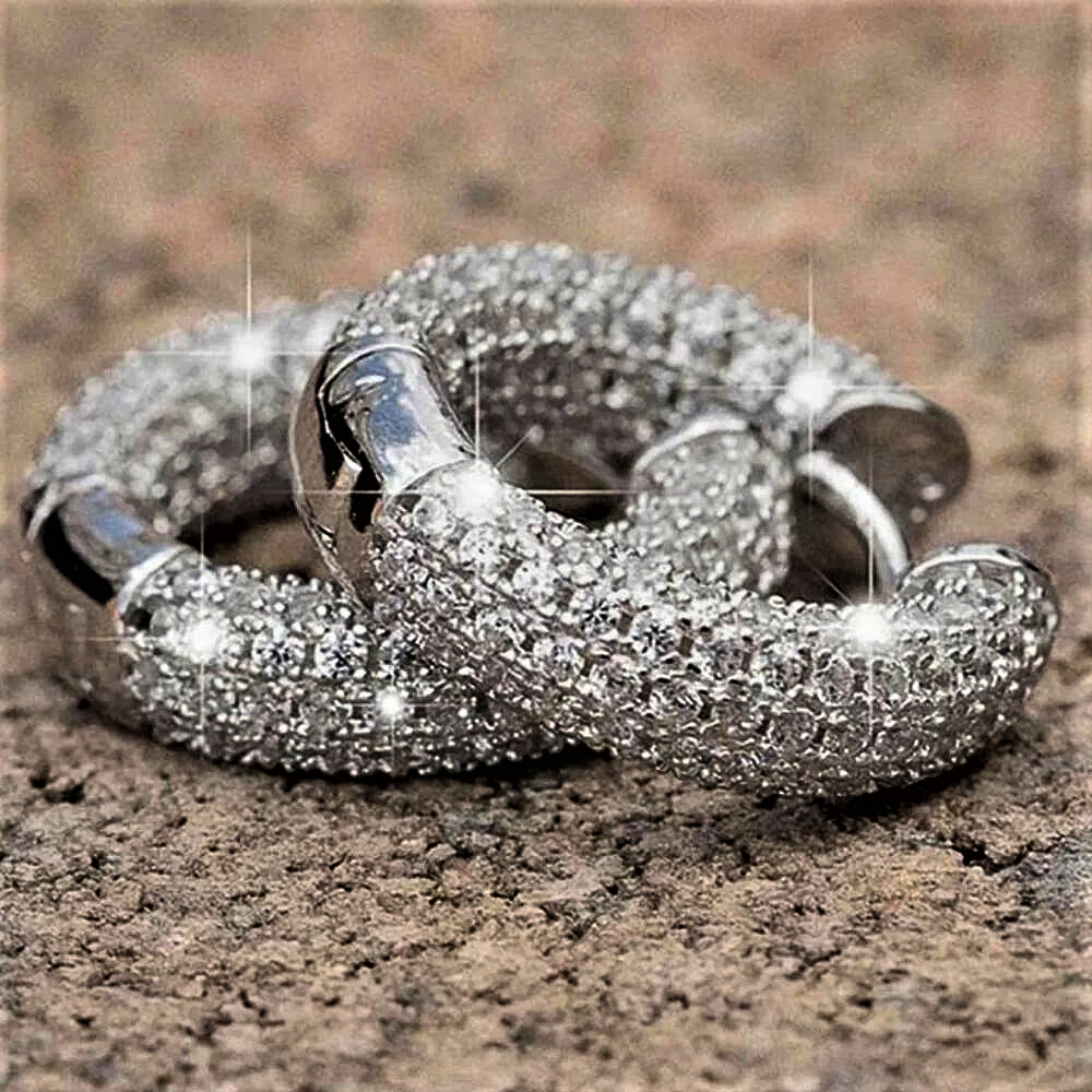 Pendientes de aro de la colección Elegance