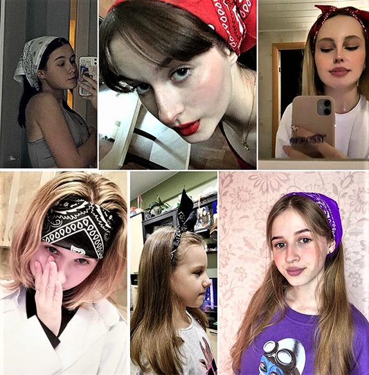 Bandana Stampa Paisley in Puro Cotone 100%