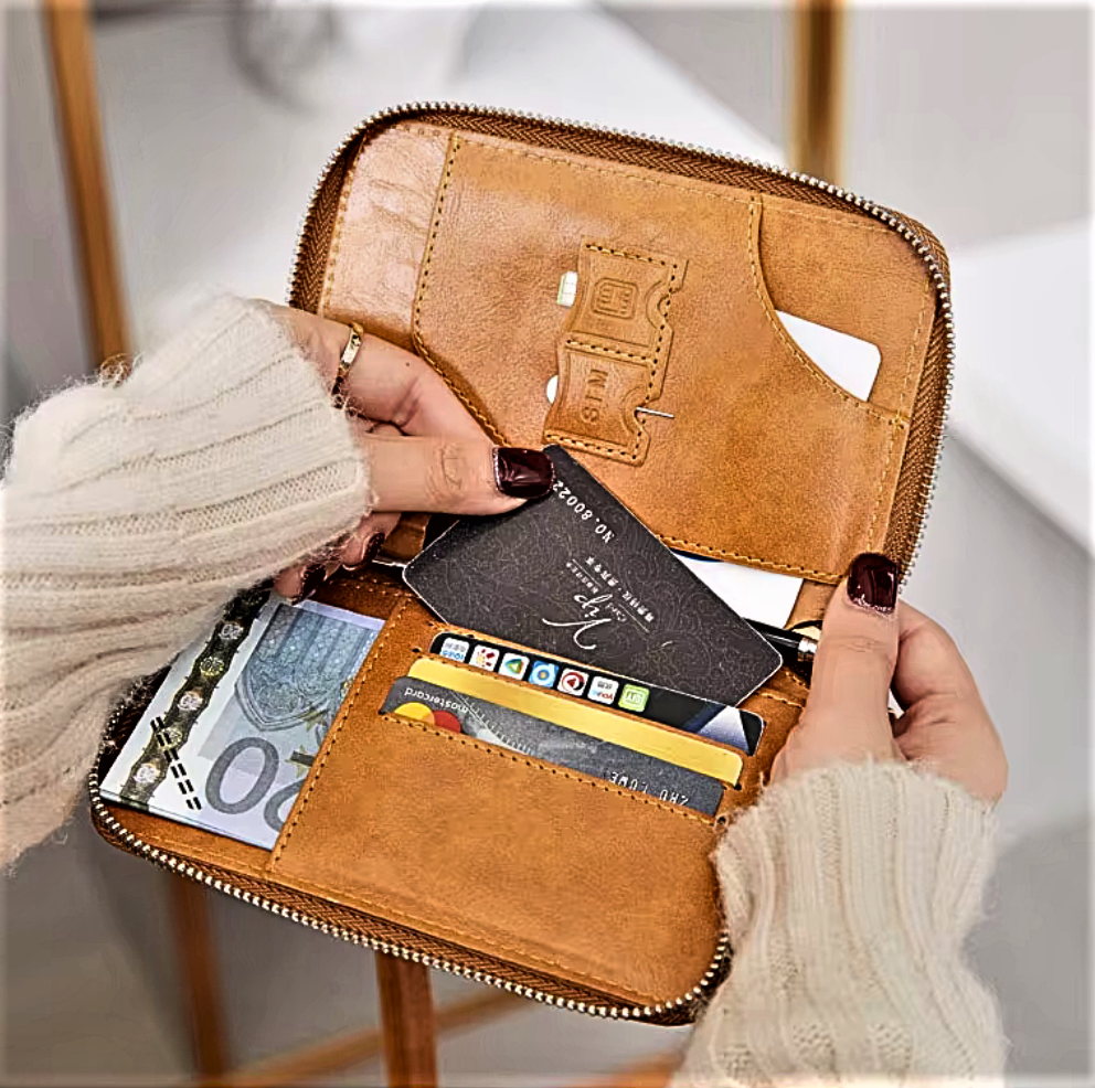 Mini porta pasaporte con tecnología RFID: comodidad y seguridad en movimiento