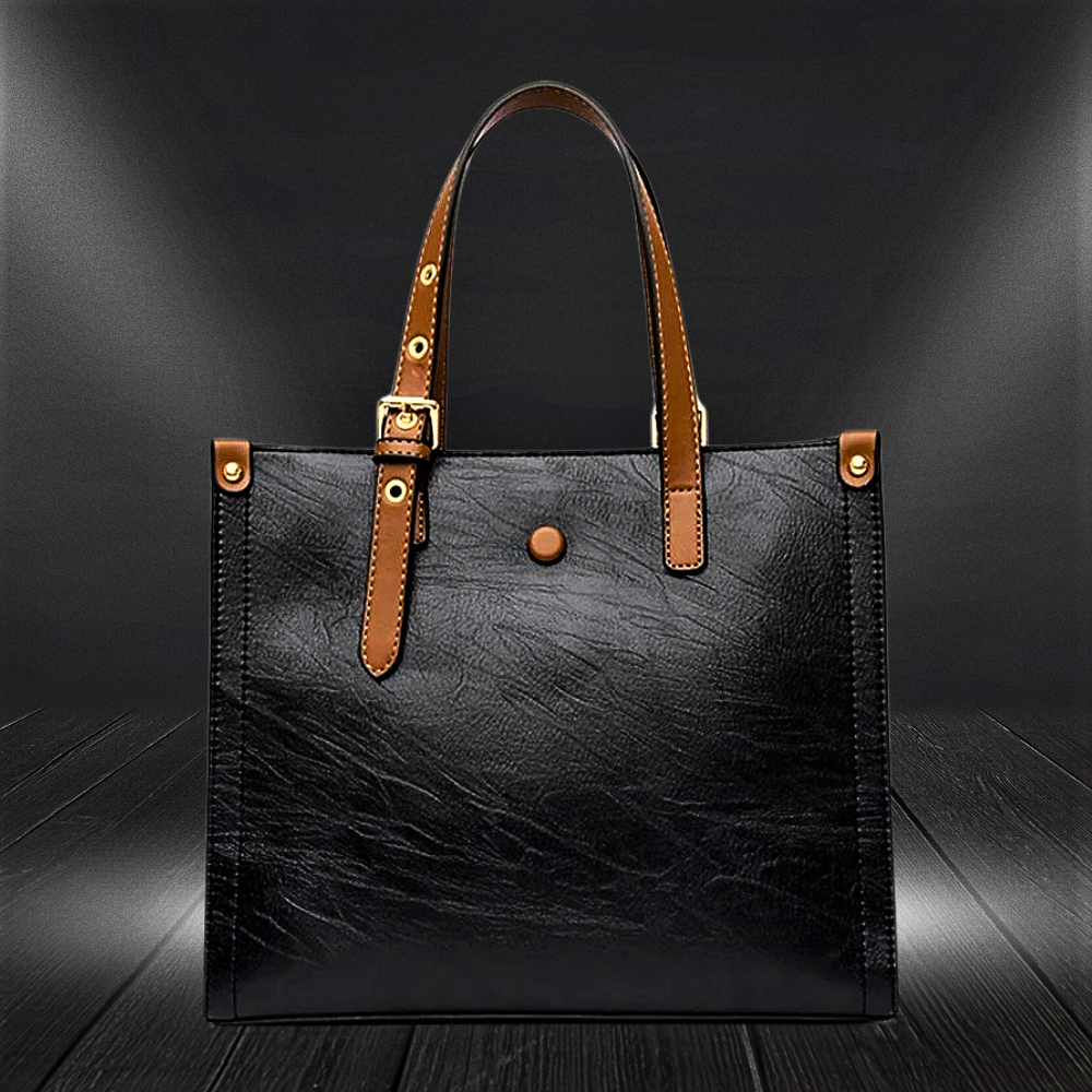 Bolso de piel de vacuno de 3 capas