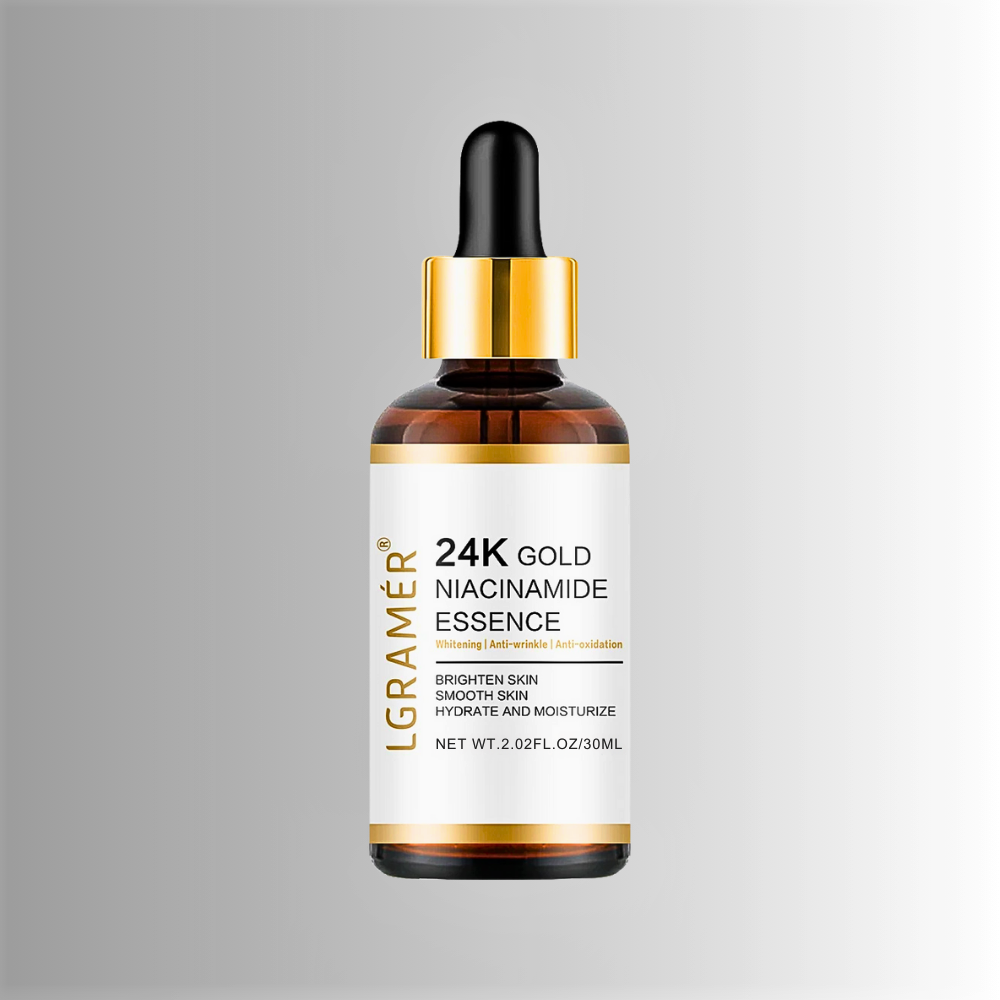 Siero Viso 24K Gold con Nicotinamide e Acido Ialuronico Azione Illuminante e Anti-age