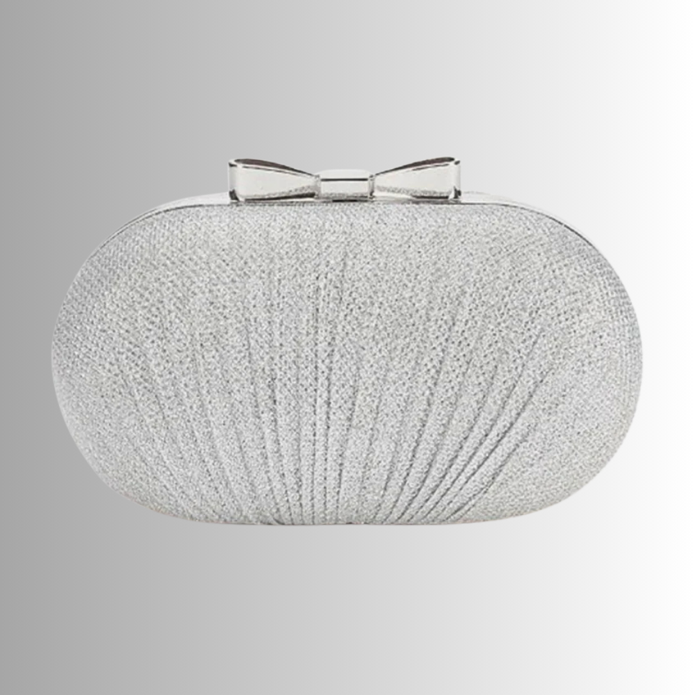 Clutch a Ovetto con Chiusura a Fiocco