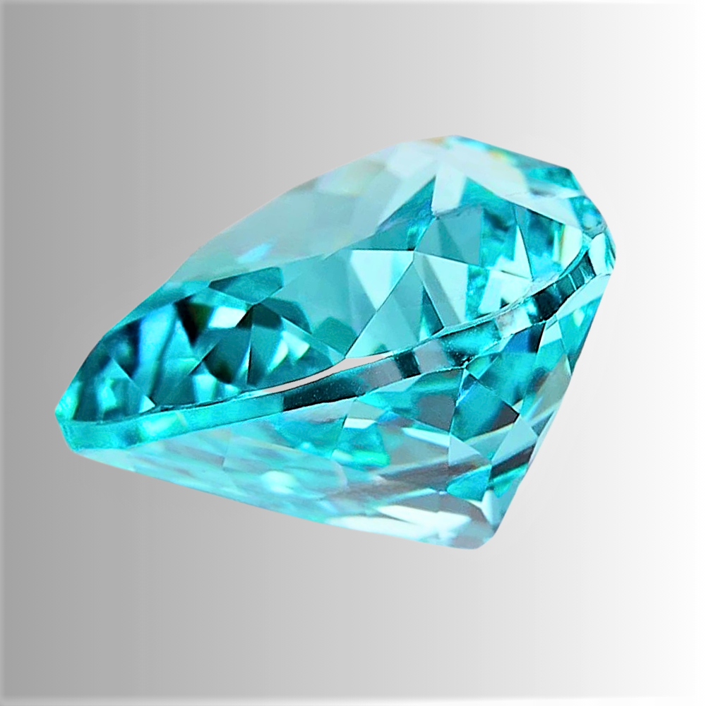 Tormalina Paraiba Lab Grown Taglio Cuore Certificata