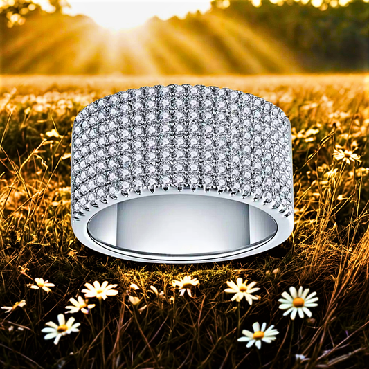 Fascia con Moissaniti D Color VVS1 Taglio Brillante