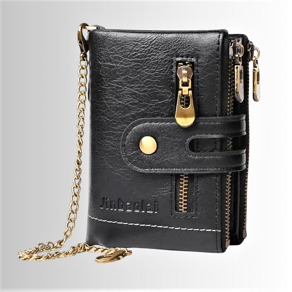 Mini Wallet Anti-Pickpocketing in Genuine Cowhide