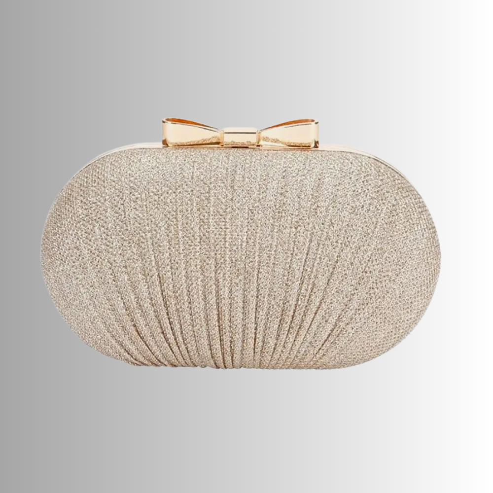 Clutch a Ovetto con Chiusura a Fiocco